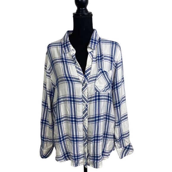 #139 RAILS HUNTER White sapphire Rayon Flannel - Picture 1 of 7